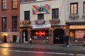 New York, NY / United States - March 3, 2020: Landscape view of the iconic Stonewall Inn. Gay bar & National Historic Landmark,