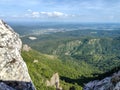 Horizontal view from mountain Klek. Royalty Free Stock Photo