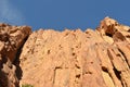 A horizontal view of Sinai mountains top Royalty Free Stock Photo