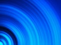 Horizontal vivid blue radial swirl abstraction