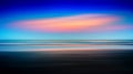 Horizontal vivid varitone ocean sunset Royalty Free Stock Photo