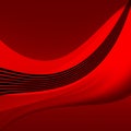 Dark red background. Elegant wavy black stripes. Royalty Free Stock Photo