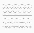 Horizontal wave lines