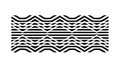 Horizontal Wavy Line Pattern Abstract Texture, vector design Generative AI Royalty Free Stock Photo