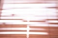 Horizontal wooden background. Interior blind. Selective focus Royalty Free Stock Photo