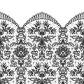 Seamless black lace Royalty Free Stock Photo