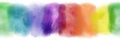 horizontally seamless colorful watercolor pattern as banner