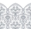 Seamless gray lace Royalty Free Stock Photo