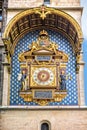 Horloge - Golden clock, Paris Royalty Free Stock Photo