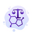 hormonal balance icon, vector design