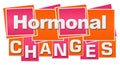 Hormonal Changes Orange Pink Squares Stripes