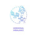 Hormonal imbalance concept icon Royalty Free Stock Photo