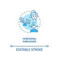 Hormonal imbalance concept icon Royalty Free Stock Photo