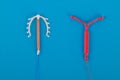 Hormone and copper IUD Royalty Free Stock Photo