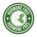 Hormone Free Badge, Rubber Stamp, Label, Seal, Emblem, No Hormone, No Antibiotics, Packaging Design Elements, Product Label Design