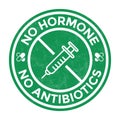 Hormone Free Badge, Rubber Stamp, Label, Seal, Emblem, No Hormone, No Antibiotics, Packaging Design Elements, Product Label Design