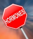 Hormones concept.