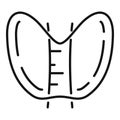 Hormones thyroid icon, outline style