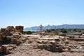 Hormoz village as seen from Portuguese castle on Hormuz Island, Iran Royalty Free Stock Photo