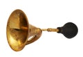 Horn klaxon instrument isolated Royalty Free Stock Photo