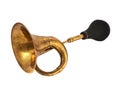 Horn klaxon instrument isolated Royalty Free Stock Photo