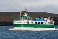 Longlining fishing vessel Sandfell entering port of Hornafjordur in south Iceland Royalty Free Stock Photo