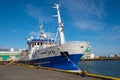 Lobster fishing vessel Hvanney in port of Hofn in Iceland