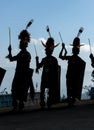 Hornbill Festival.Nagaland,India:1st December 2013 : Konyak Tribal Dancers at Hornbill Festival Royalty Free Stock Photo