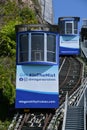 Hornblower Niagara Funicular Railway Tram at Niagara Falls in Ontario, Canada Royalty Free Stock Photo