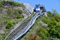 Hornblower Niagara Funicular Railway Tram at Niagara Falls in Ontario, Canada Royalty Free Stock Photo