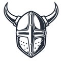 Horned crusader helmet, knight headpiece, helmet with horns