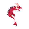 Horned dragon fairy tale monster, chinese animal