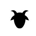 horned goat head logo vector Royalty Free Stock Photo