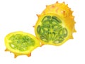 Horned melon fruit Royalty Free Stock Photo