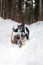 Horned Sledge Race 2012 in Turecka, Slovakia Royalty Free Stock Photo