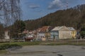 Horni Slavkov town with square and main street