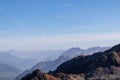 Hornischegg - Scenic view from mountain peak Hornischegg (Monte Arnese) in Carnic Alps, South Tyrol Royalty Free Stock Photo