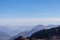Hornischegg - Scenic view from mountain peak Hornischegg (Monte Arnese) in Carnic Alps, South Tyrol Royalty Free Stock Photo