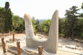 Horns of Consecration in Knossos on Crete Royalty Free Stock Photo