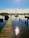 Hornsea Mere, Yorkshire, England Royalty Free Stock Photo