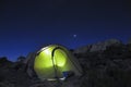 Horombo camp under the stars Kilimanjaro