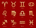 Horoscope Signs Royalty Free Stock Photo