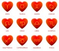 Horoscope Signs Hearts