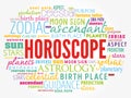 HOROSCOPE word cloud collage Royalty Free Stock Photo