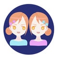 Horoscope zodiac icon Gemini