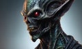 Alien 3D Art Graphic Banner Website Design Fantasy Gift Card Background - ai generated