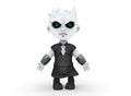 Horror cartoon character white walkers ona white background 3D-Rendering