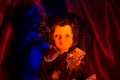 Horror dolls lightened. Royalty Free Stock Photo