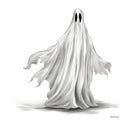 Horror Ghost Illustration Eerie Elegance