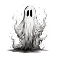 Horror Ghost Illustration Eerie Elegance